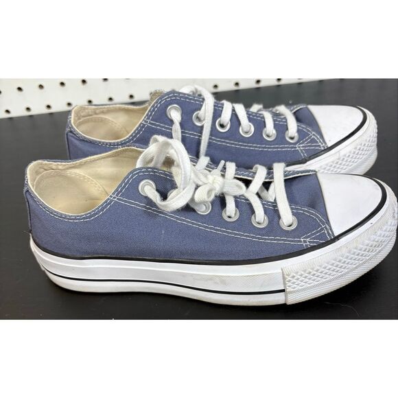 Converse Slate Lilac All Star Chuck Taylor Platform Ox Lo Lift Sneakers 6.5 - Picture 1 of 11
